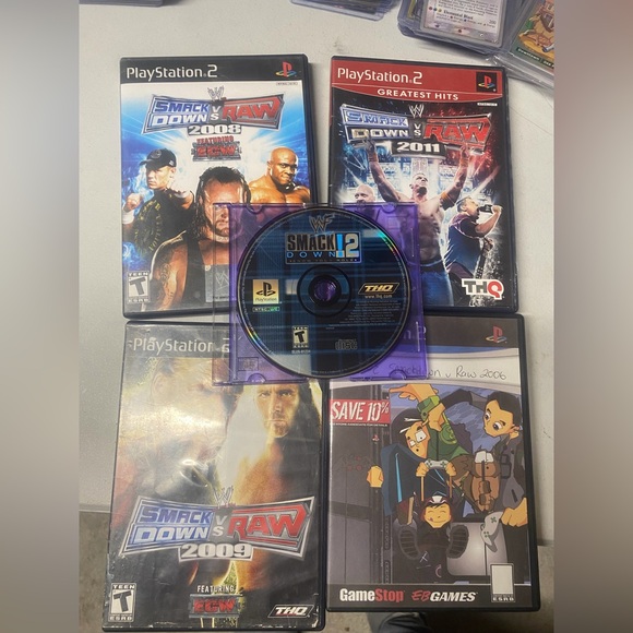 PlayStation 2 PS2 Slim Console w/ smackdown bundle - Picture 2 of 8